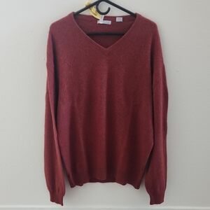 American Blue Pure Cashmere Sweater Rich Burgundy